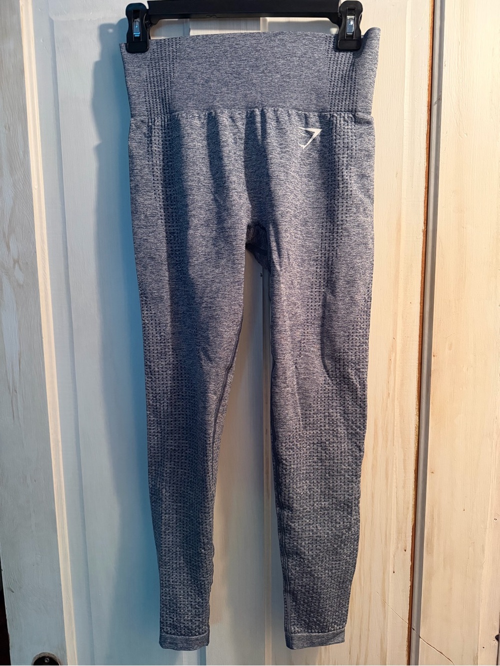 Gymshark Kids Blue-Grey Seamless Leggings